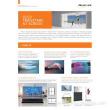 Really`s 55 inch OLED Transparent Display for Modern Applications